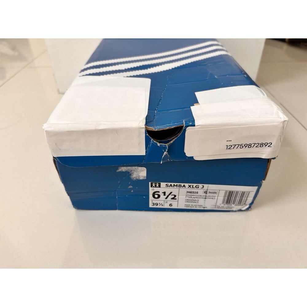 Adidas Samba XLG Shoes JH6516 DAMAGED BOX 6.5 Youth 8 Women White Black Gum NEW - Picture 13 of 14